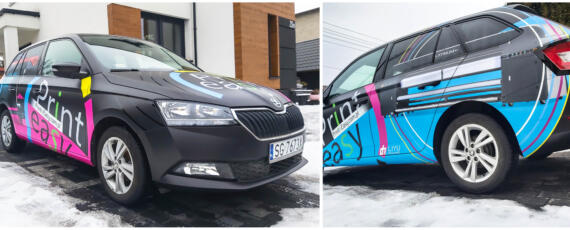 Skoda Fabia - oklejenie samochodu